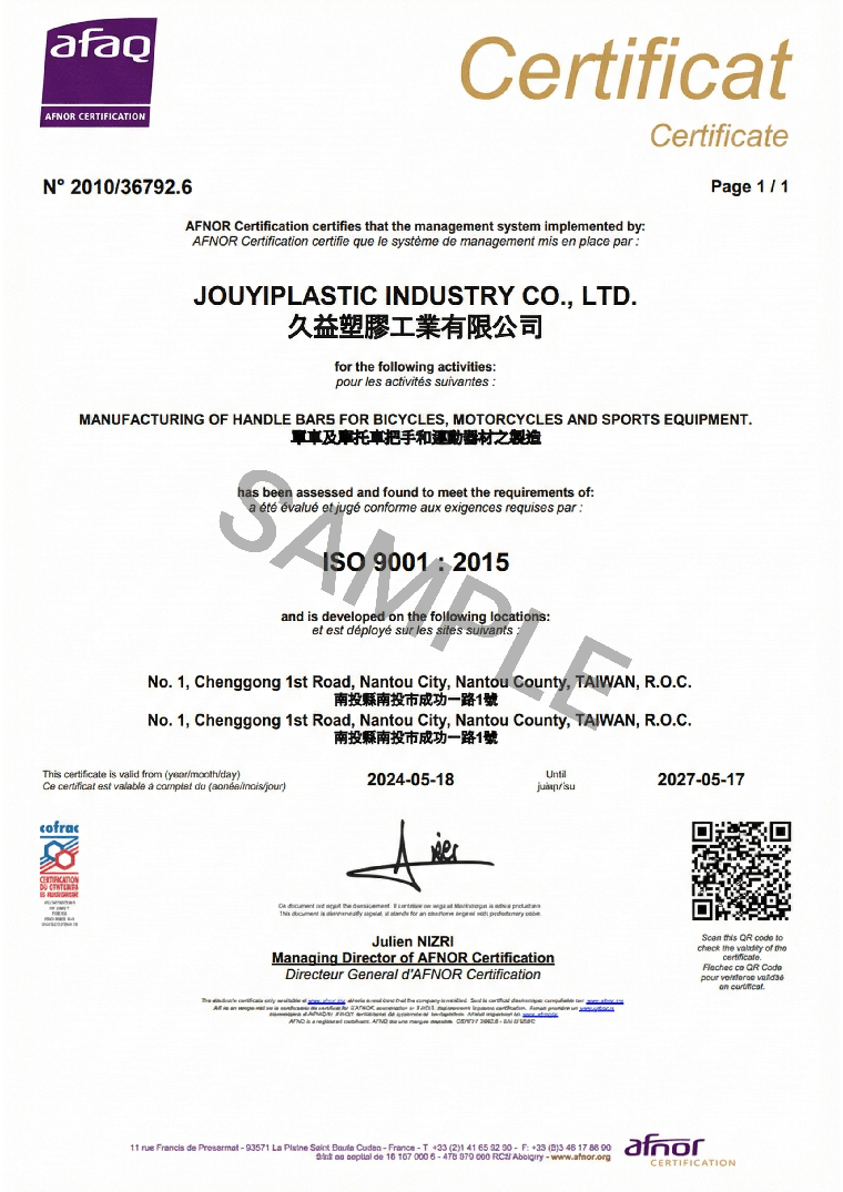 ISO 9001 : 2015